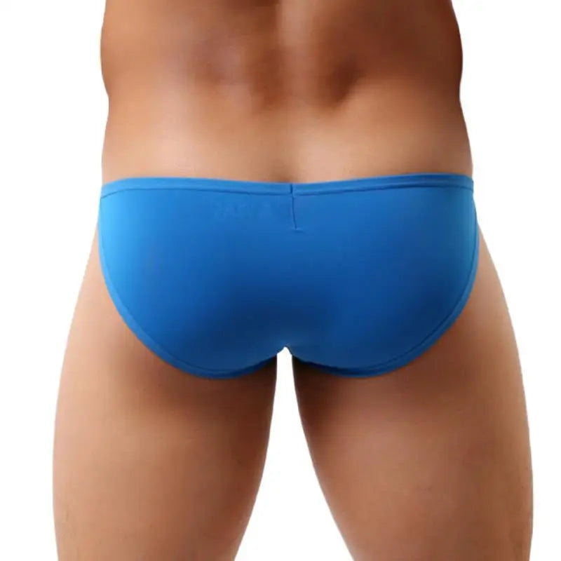 BRAVE PERSON Sexy Underwear Men Mini Briefs Low Waist Sexy Underpants Smooth Ice Silk Nylon Male Panties Bikini Briefs B1133