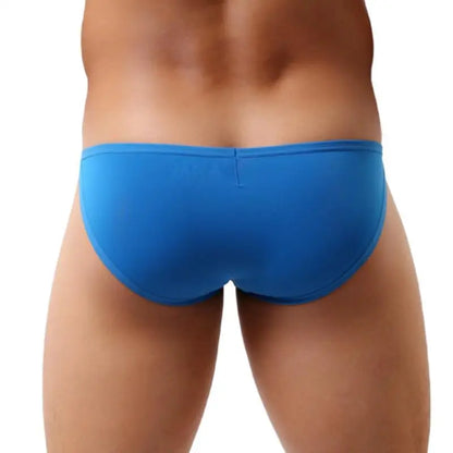 BRAVE PERSON Sexy Underwear Men Mini Briefs Low Waist Sexy Underpants Smooth Ice Silk Nylon Male Panties Bikini Briefs B1133