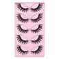 5 Pairs Cat Eye False Eyelashes Eye End Lengthening Long Curling Thick Fluffy All-match Comfortable Fake False Eyelashes