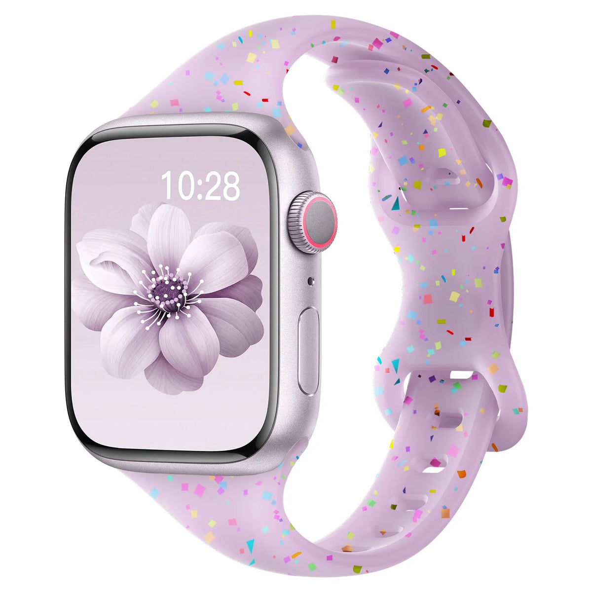 Apple Watch Slim Confetti Speckle Silicone Band