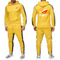 ROG Men's Fleece Tracksuit: Solid Color Jogger Set