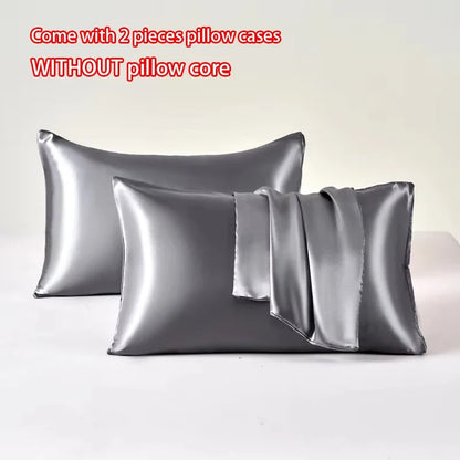 2pcs Satin Pillowcase for Skin and Hair, Satin Pillow Cases Set of 2
