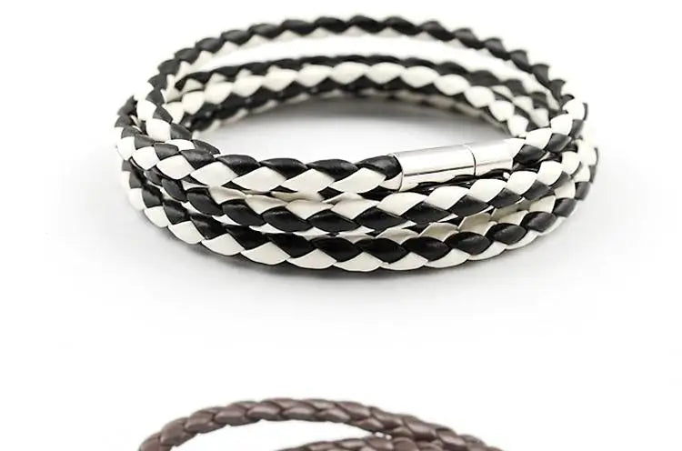 New Men Leather Bracelet Handmade