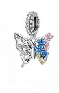 925 Sterling Silver Fashion Bee Honey Jar Sunflower Autumn Series