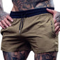 2024 Summer Gym Fitness Men's Shorts Woven sweatpants Thin Fashion Men Marathon Running Shorts Sports Breathable Training Pants