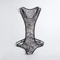 Leopard Men's Bodysuits Building Shapers Tights Men Singlet Underwear Bikini Sexy Men T-Back Jumpsuit Stretch Thongs Jockstrap
