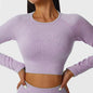 Women’s Long Sleeve Crop Gym Yoga Top