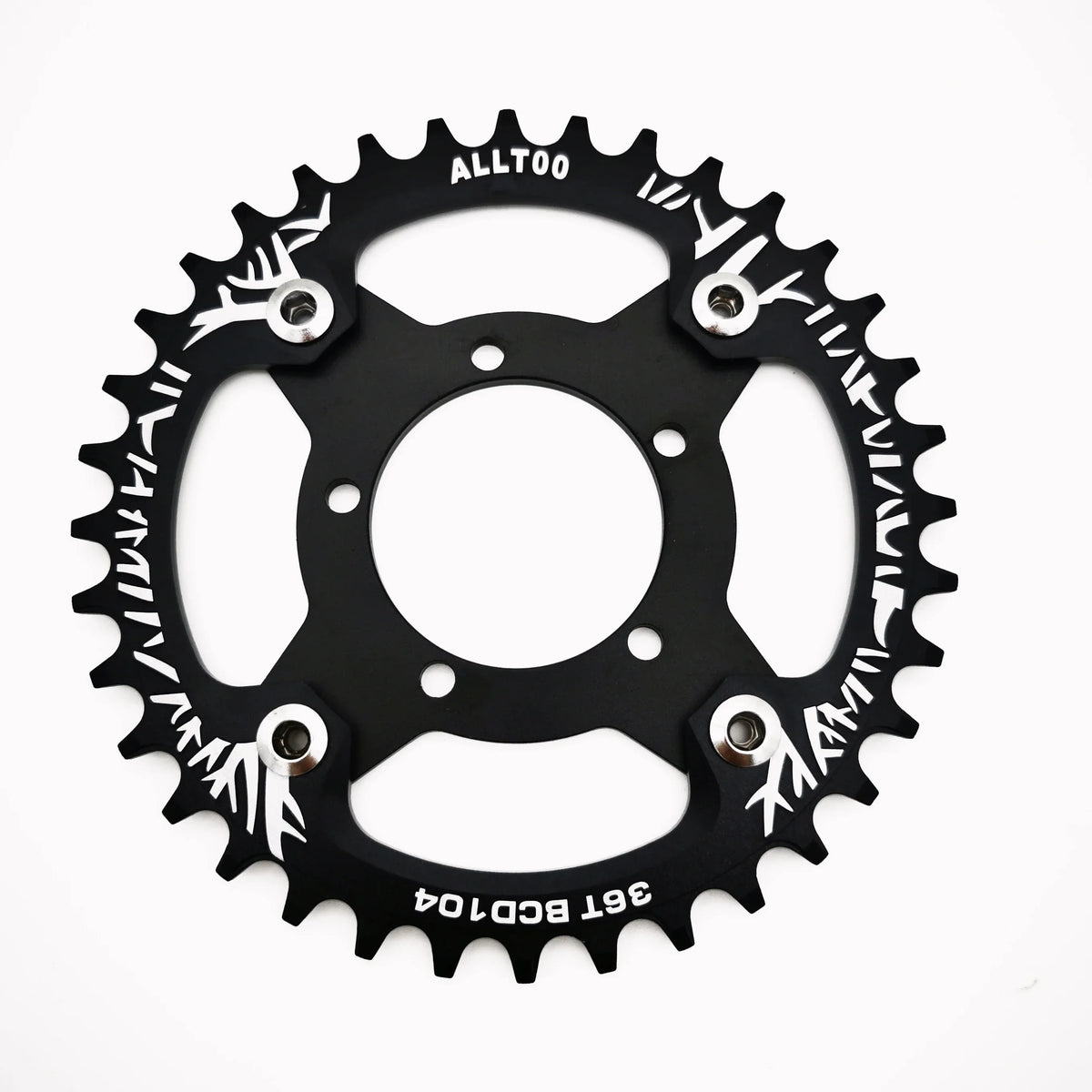 ALLTOO Bike Part Bicycle Crankset Bafang 104BCD Motor Aluminum Alloy Chainring Mid Drive Adapter For Electric E-bike 32T-52T
