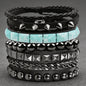 4pcs/set Gothic Punk Rock Square Rivet Bracelet Daily and Party Gothic