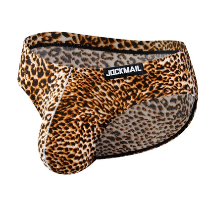4pcs Leopard Print Sexy Briefs Men Bikini Underwear Slip Hombre Calzoncillos Hombre Kinckers Men Briefs Pouch Cuecas Underwear