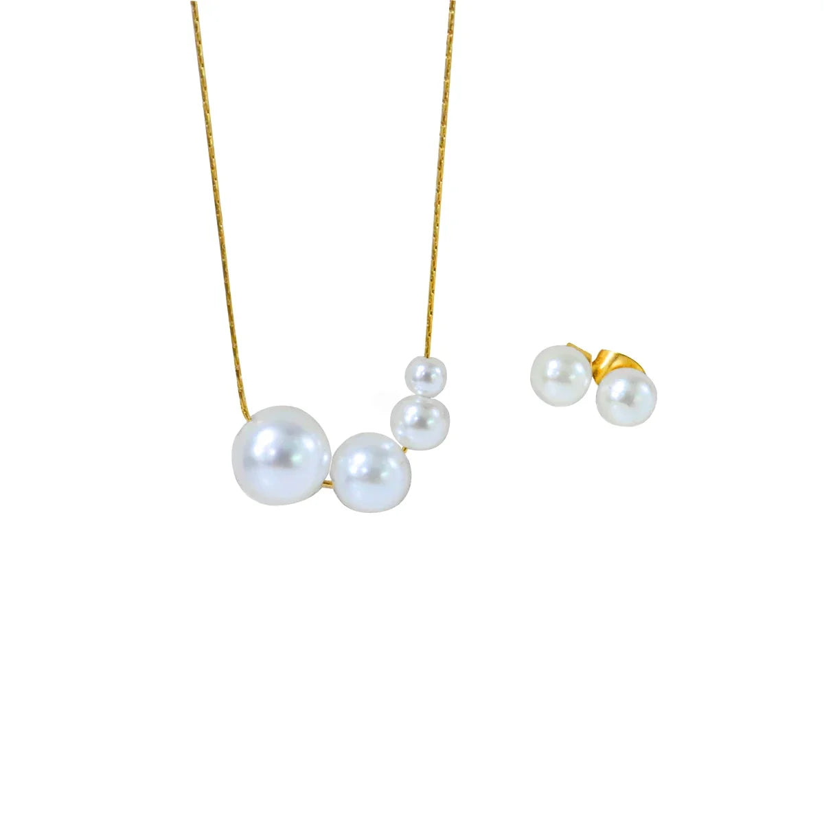 316L Stainless Steel FashionElegant One Pearl Necklace Charms Chain Choker Necklaces & Pendant For Women Jewelry gift