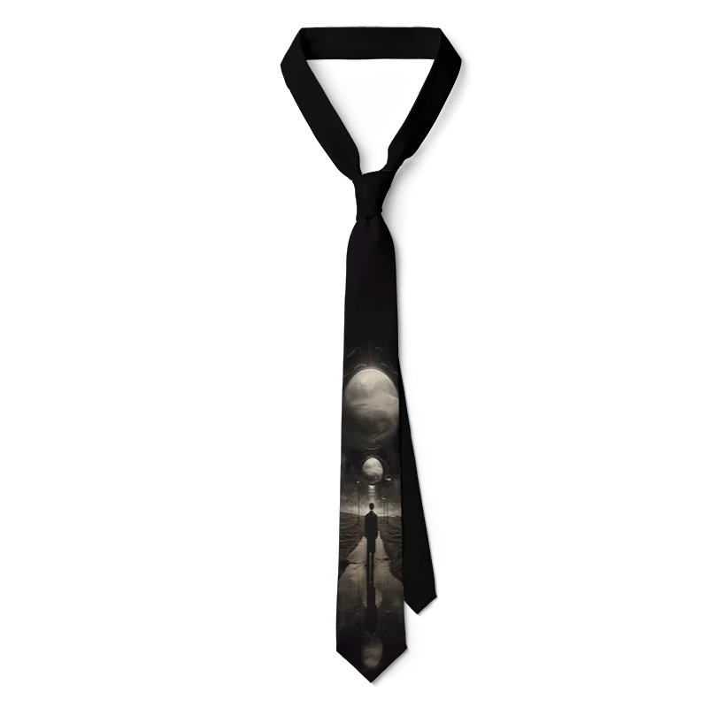 Newly Designed Cartoon Necktie 3D Printing Harajuku Fashion Kawaii Unisex Tie 8CM Slim Dating Wedding Party Tie Cosplay