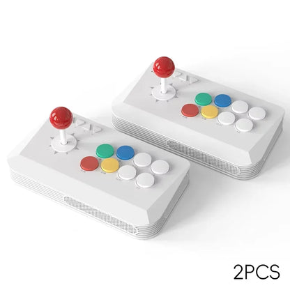 DATA FROG Wireless Fighting Game Arcade Joystick Controller for Retro Game Console, PC/Android/iOS Home Arcade Stick Keyboard