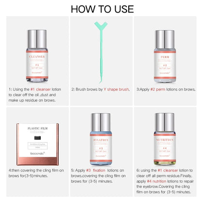 Eyebrow Lamination Kit with Keratin Perming Lotion
