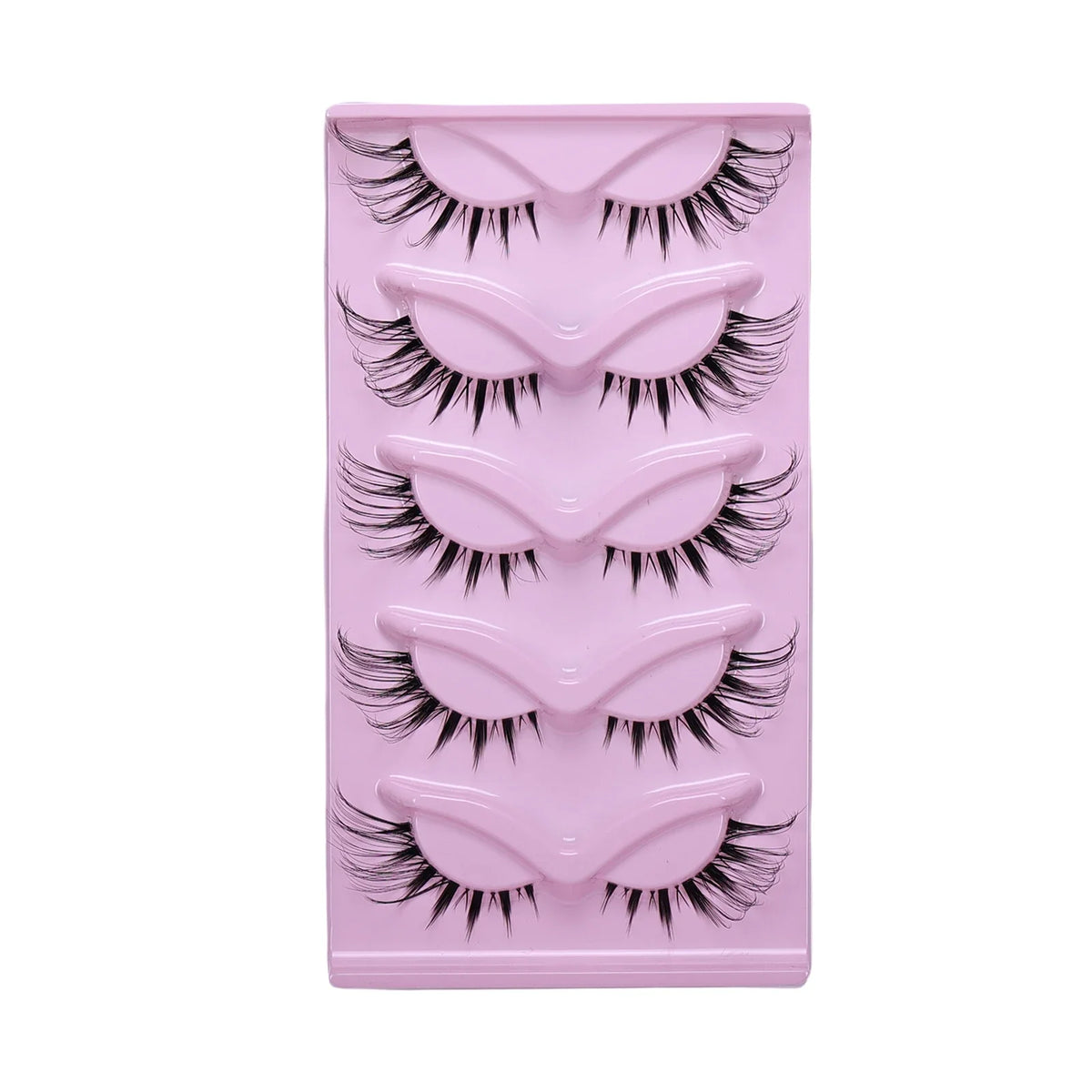 5 Pairs Cat Eye False Eyelashes Eye End Lengthening Long Curling Thick Fluffy All-match Comfortable Fake False Eyelashes