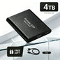 1TB Portable SSD 2TB External Hard Drive USB 3.1 High Speed Mobile Data Storage for Laptop Mac PC Compact Durable Use