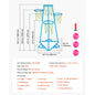 SucceBuy 4-Hoop Kids Basketball Hoop Stand with Adjustable Heights & 3 Balls for Boys Girls Indoor Outdoor Basketball Sport Toys