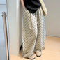 Women’s Linen Polka Dot Wide-Leg Pants