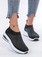 Spring new women's sports shoes, fashionable, breathable, lightweight, non-slip, wear-resistant, casual sports shoes, flat shoes