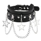 1pc Harajuku Gothic Spike Rivet Star Necklaces Collares Hip Hop Rock