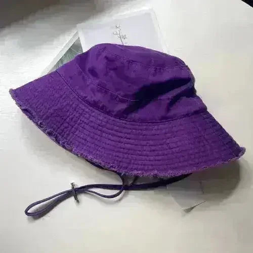 Luxury Bucket Beach Hat - Y2K Wide Brim Sun Hat - Wedding & Party Elegant