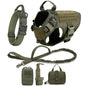 Tactical Vest Pet German Shepherd Golden Retriever Tactical Training Dog Harness and Leash Set For All Breeds Dogs
