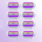 Women Bikini Manual Safety Razor Hair Removal Shaving 3-Layer Stainless Steel Blade Replaceable Shaver Head
