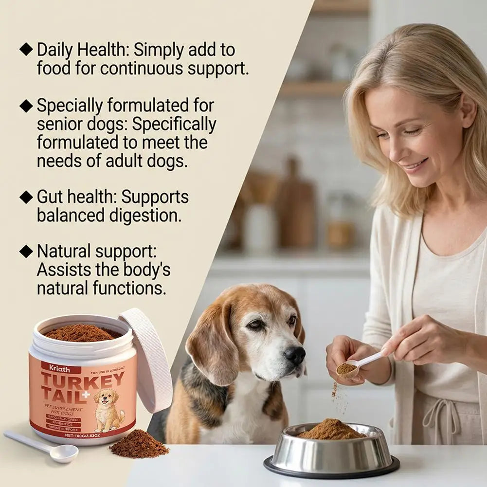 Dog Immune Support Supplement – Daily Immunity Defense, Promotes Healthy Immune System Function for Breeds, Easy-Mix Powder