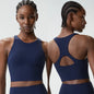 Women’s High Neck Racerback Yoga Tank Top Bra