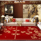 Red Simple Luxury Carpet for Living Room Chinese Style Decoration Home Bedroom Carpets Area Rug Non-slip Dining Room Mat Bedside