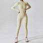 Yoga Jumpsuit Long Sleeved Zipper Rompers