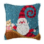 DIY Latch Hook Rug Kits Snowman Santa Claus Hat Embroidery Cushion Pillow Cover
