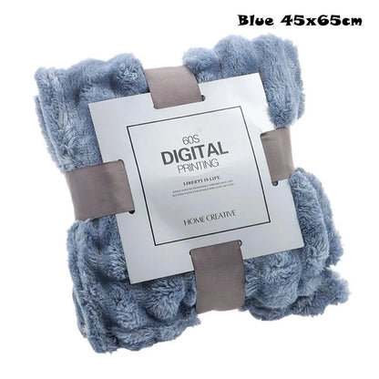 New Double Sided Warm Blanket Warm Skin-Friendly Throw Blanket Breathable Ultra Soft Bunny Blanket