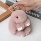 Cute Bunny Plush Keychain Soft Rabbit Bag Charm Toy