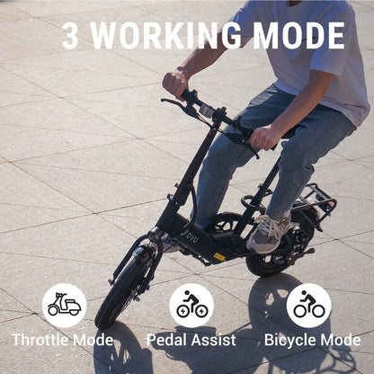 eBike Boys DYU-C3 Folding Electric Bike - Compact Aluminum Design