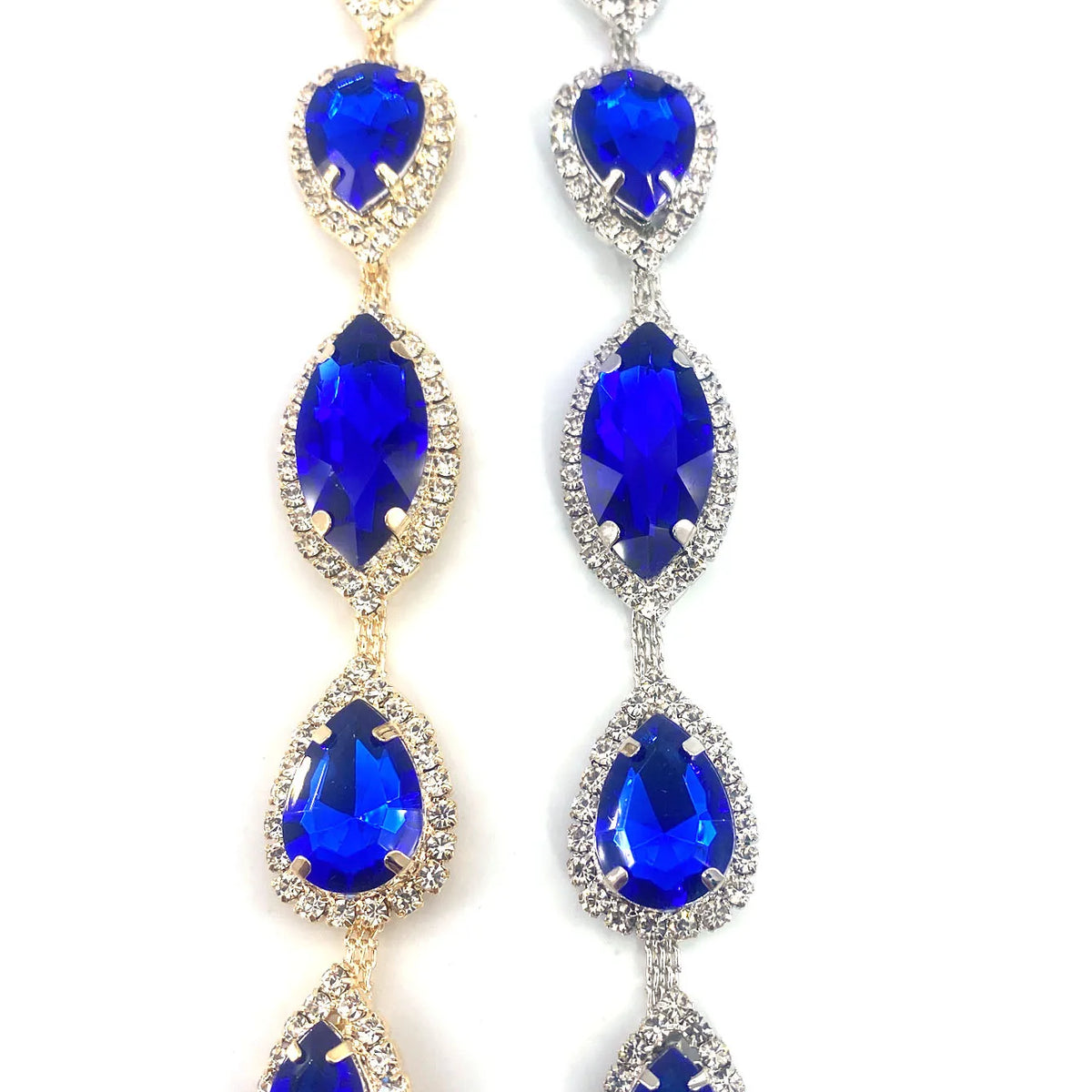 1pc Blue Droplet Fashion Body Chain Women's Chest Chain Summer Party