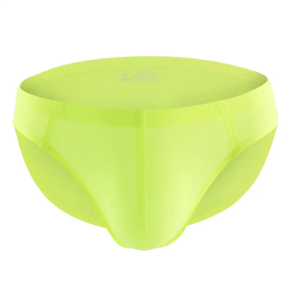 BRAVE PERSON Men's Ultra-thin Seamless Underwear Briefs Ice Silk Cool Sexy Low Waist Men Briefs