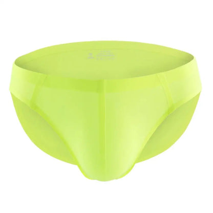 BRAVE PERSON Men's Ultra-thin Seamless Underwear Briefs Ice Silk Cool Sexy Low Waist Men Briefs