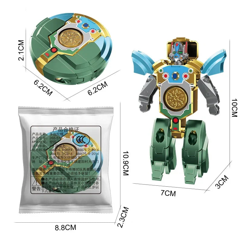 Transformable Robot Fidget Spinner Gyro Toy