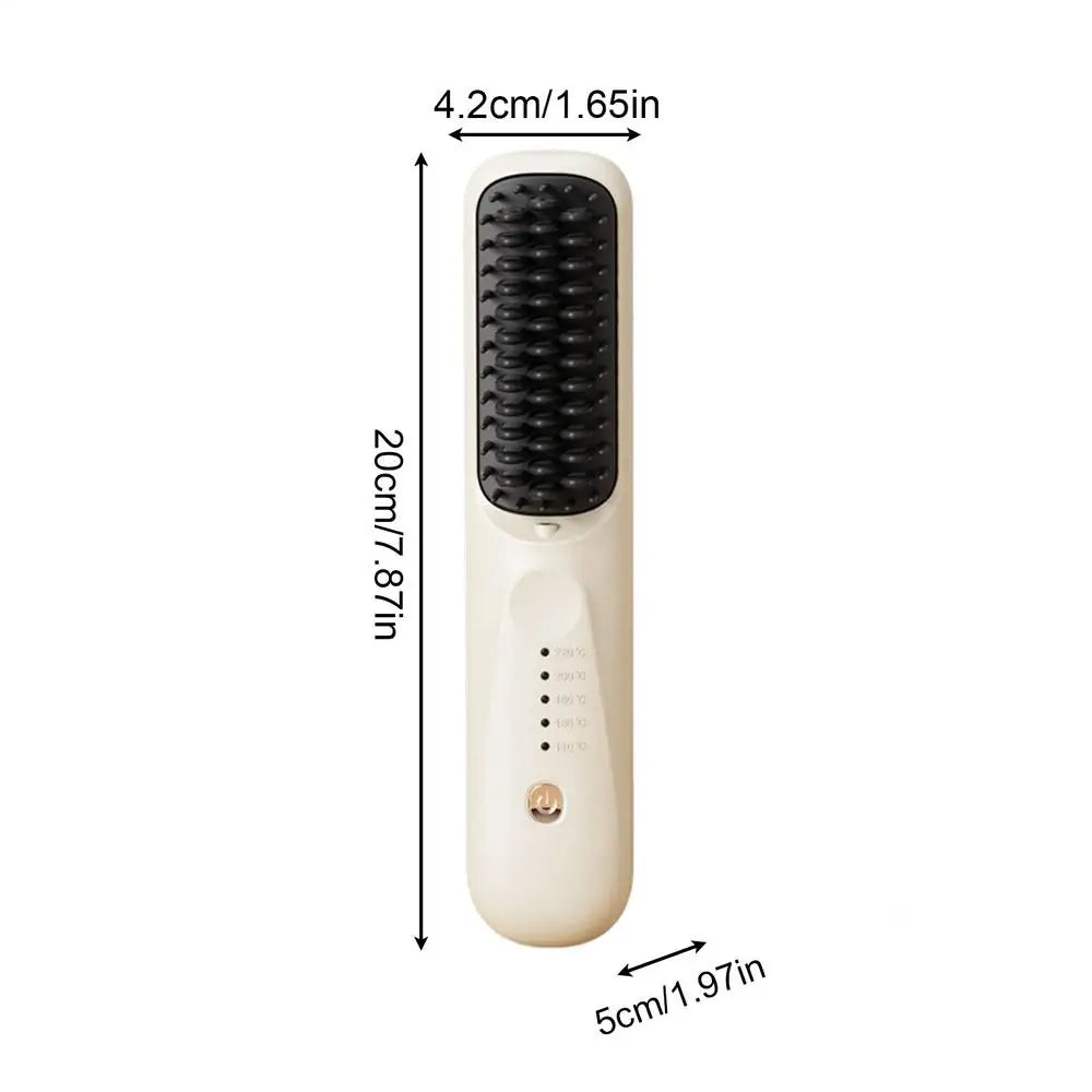 5-Mode Heating Hair Straightening Brush Negative Ion Multi-Temp Brush