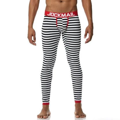 Men's Thermo Underwear Fashion Men Thermal Long Johns Mens Sexy Underwear Penis Pouch Warm Male Leggings Pants Autumn Winter