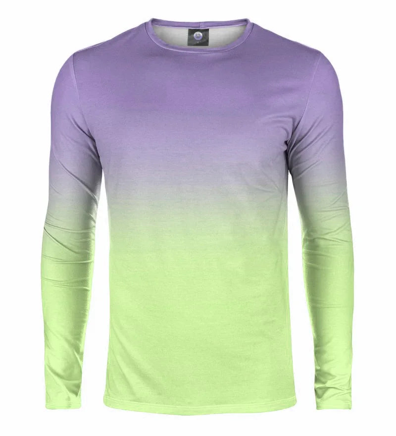 Spring and Autumn Fashion Long Sleeve Men's Abstract 3D Striped Gradient Solid Color Printing Loose Casual Hoodie