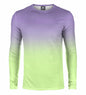 Spring and Autumn Fashion Long Sleeve Men's Abstract 3D Striped Gradient Solid Color Printing Loose Casual Hoodie