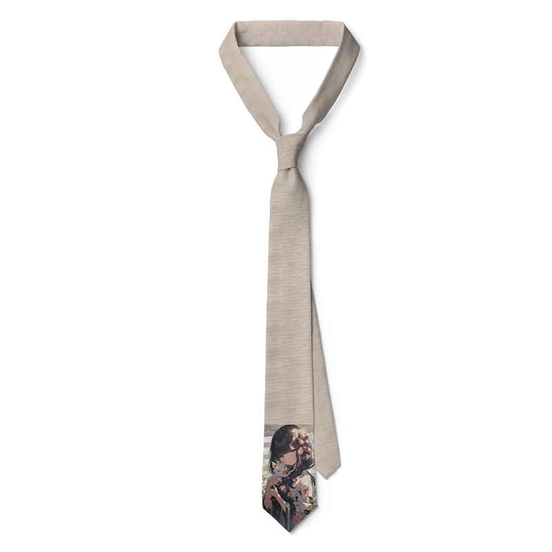 Newly Designed Cartoon Necktie 3D Printing Harajuku Fashion Kawaii Unisex Tie 8CM Slim Dating Wedding Party Tie Cosplay