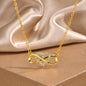 Infinity Heart Necklace for Women with Cubic Zirconia Anniversary Birthday Jewelry Gifts Wife Girlfriend Mom Daughter
