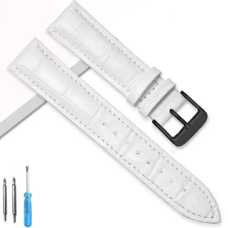 TicWatch Pro 5, Pro 3 & E3 Crocodile-Embossed Leather Buckle Band