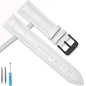 TicWatch Pro 5, Pro 3 & E3 Crocodile-Embossed Leather Buckle Band