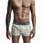 SEOBEAN Classic Plaid Mens Boxer Shorts 100% Cotton Underwear Boxershorts