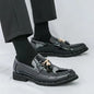 Shoes Men Casual Man Men's Summer Shine Gold Dress Patent Leather For Mens Gold Moccasins Business Pointed Bussiness Luxury