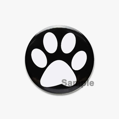 32/44/58mm Creative Round Animal Letter Pins Cartoon Character Funny